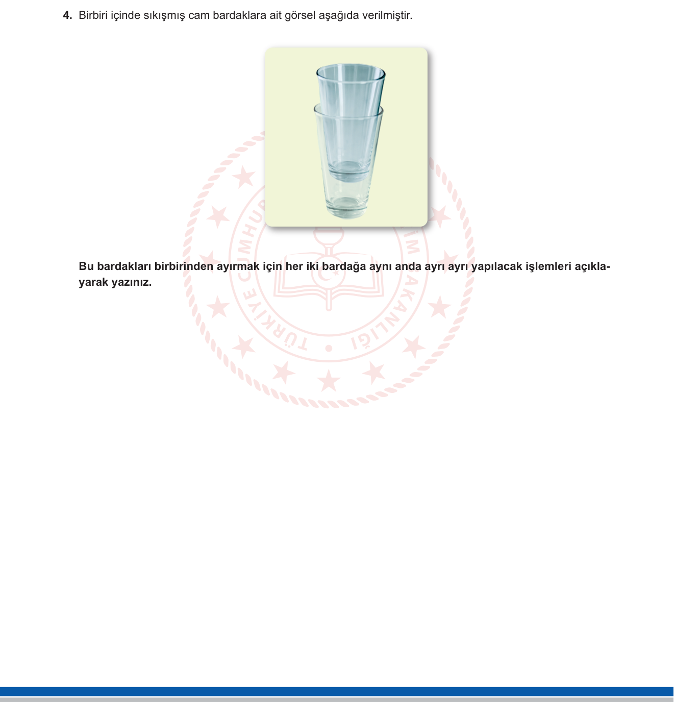 Fen Bilimleri sorusu 4 — 