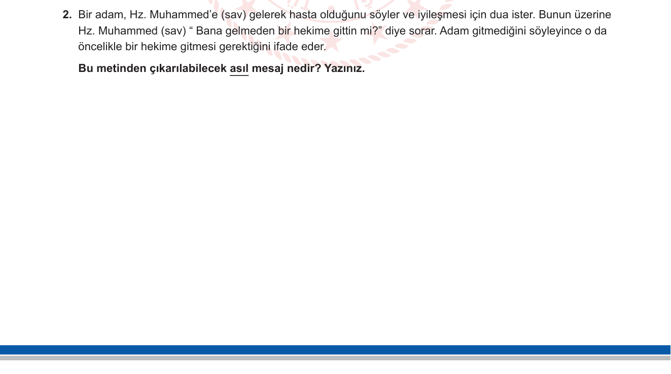 Din Kültürü ve Ahlak Bilgisi sorusu 14 — 