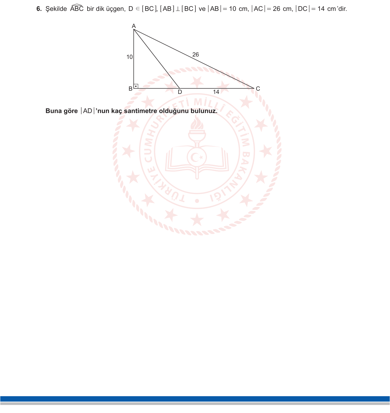 Matematik sorusu 6 — 
