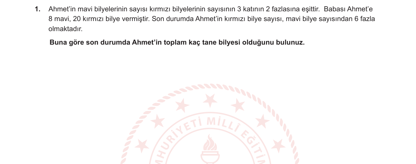 Matematik sorusu 22 — 