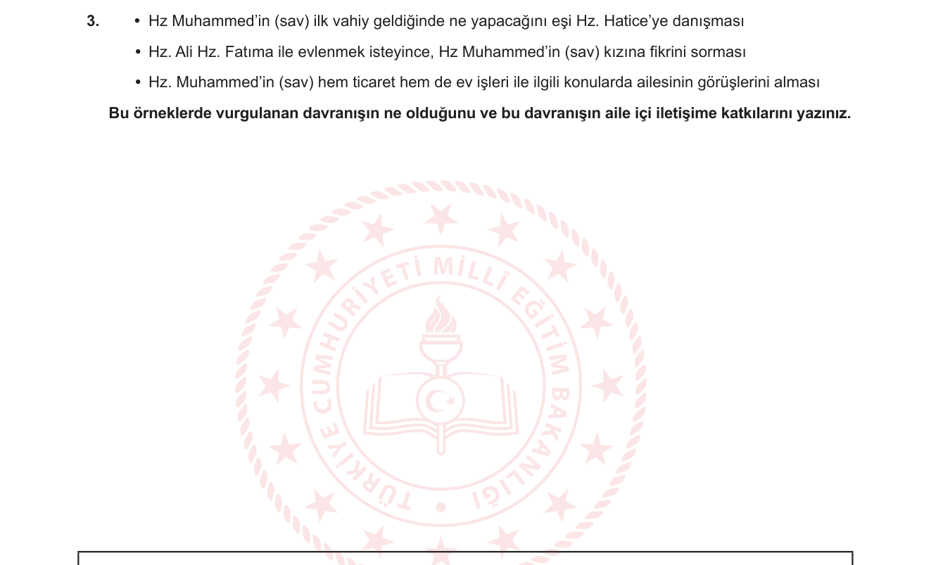 Din Kültürü ve Ahlak Bilgisi sorusu 9 — 