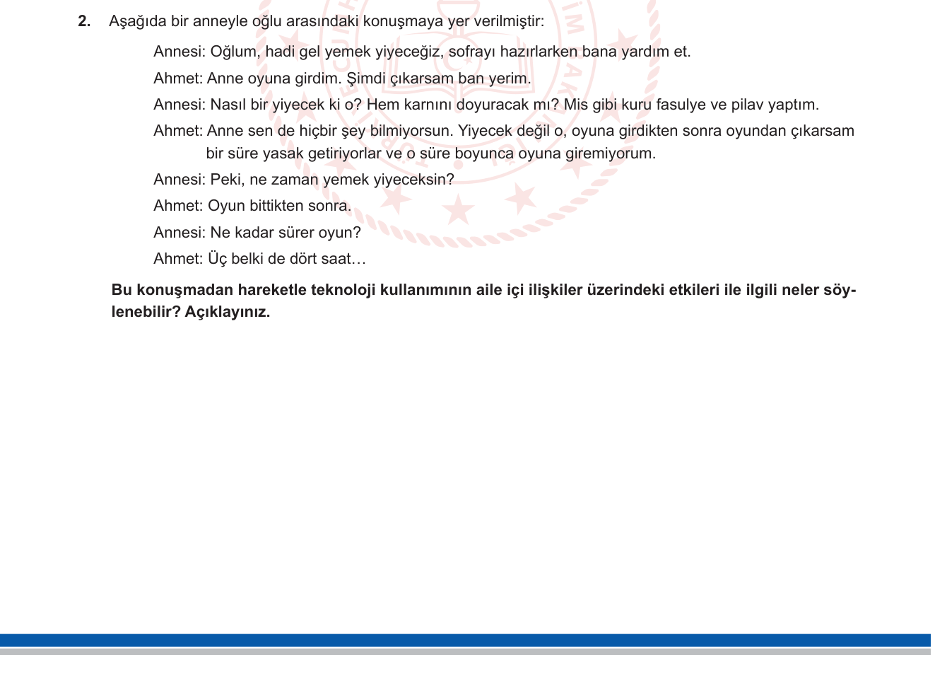 Sosyal Bilgiler sorusu 12 — 