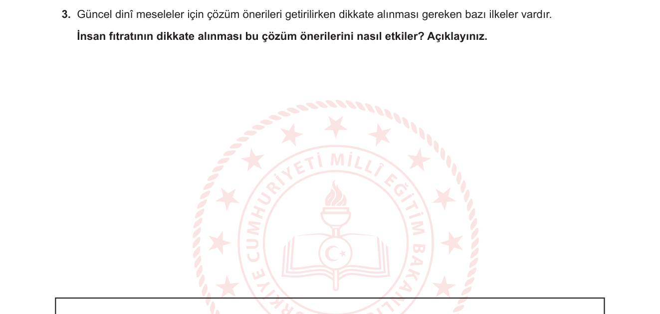 Din Kültürü ve Ahlak Bilgisi sorusu 11 — 