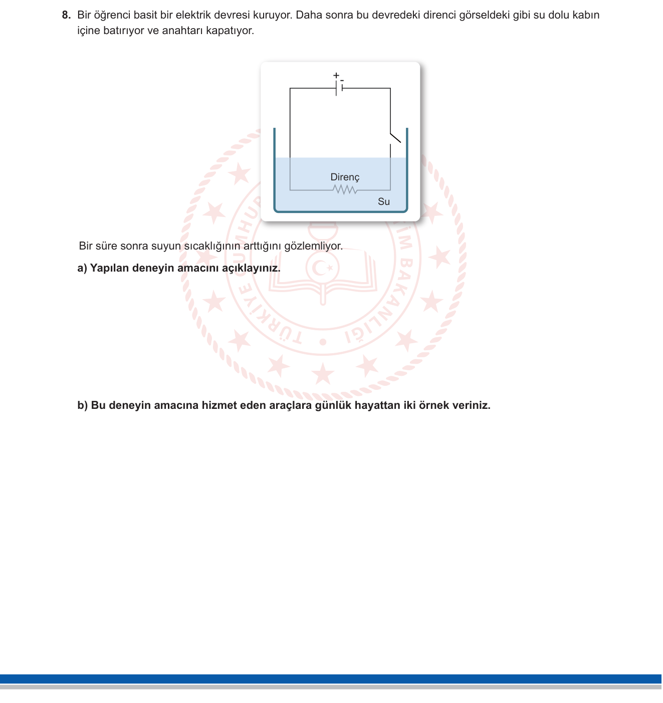 Fen Bilimleri sorusu 11 — 