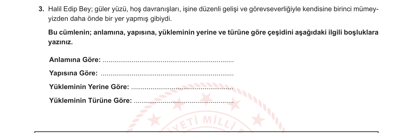 Türk Dili ve Edebiyatı sorusu 7 — 