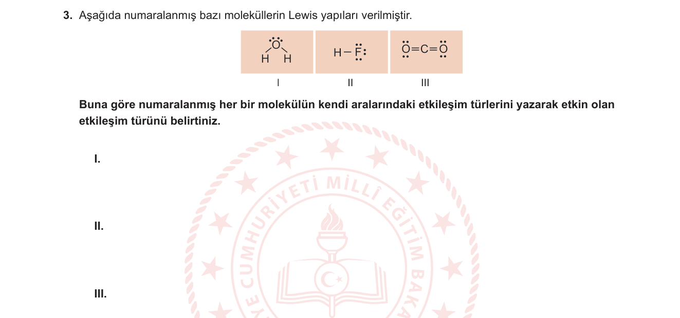 Kimya sorusu 11 — 