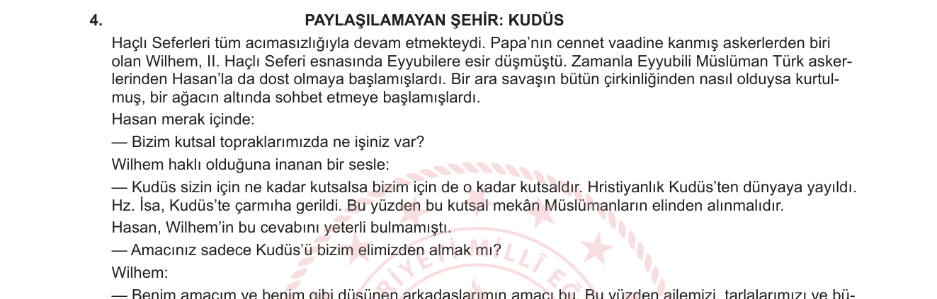 Tarih sorusu 4 — Haçlı Seferleri — Dinî ve Ekonomik/Siyasi Amaçlar, Kudüs'ün Önemi