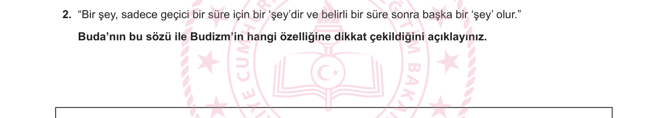 Din Kültürü ve Ahlak Bilgisi sorusu 7 — 