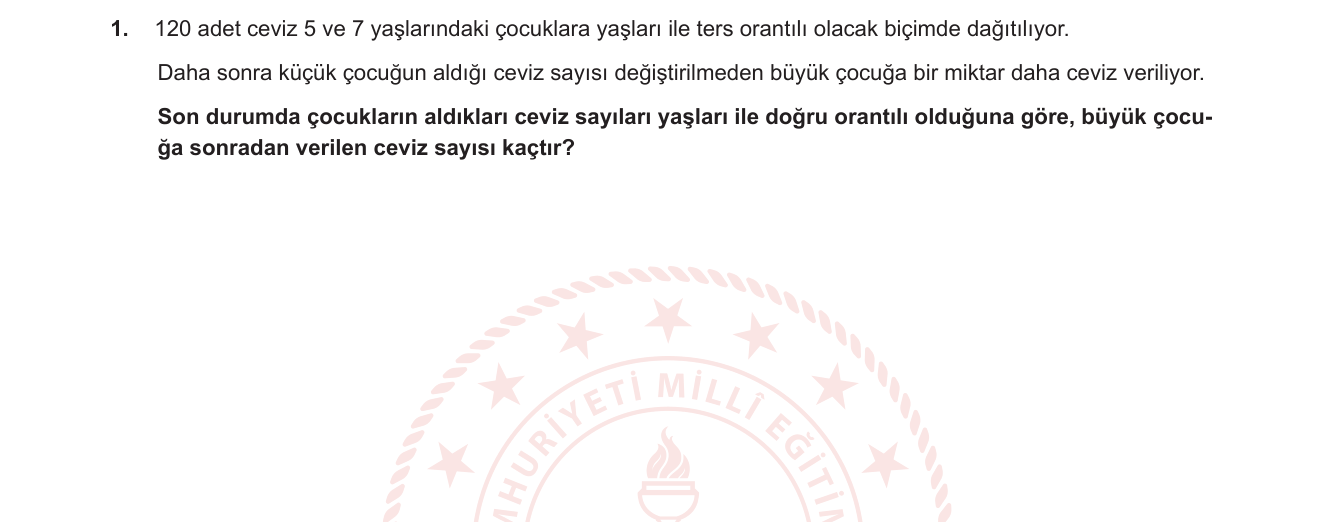 Matematik sorusu 8 — 