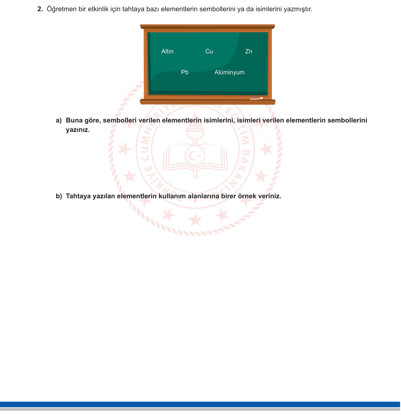 Fen Bilimleri sorusu 2 — 