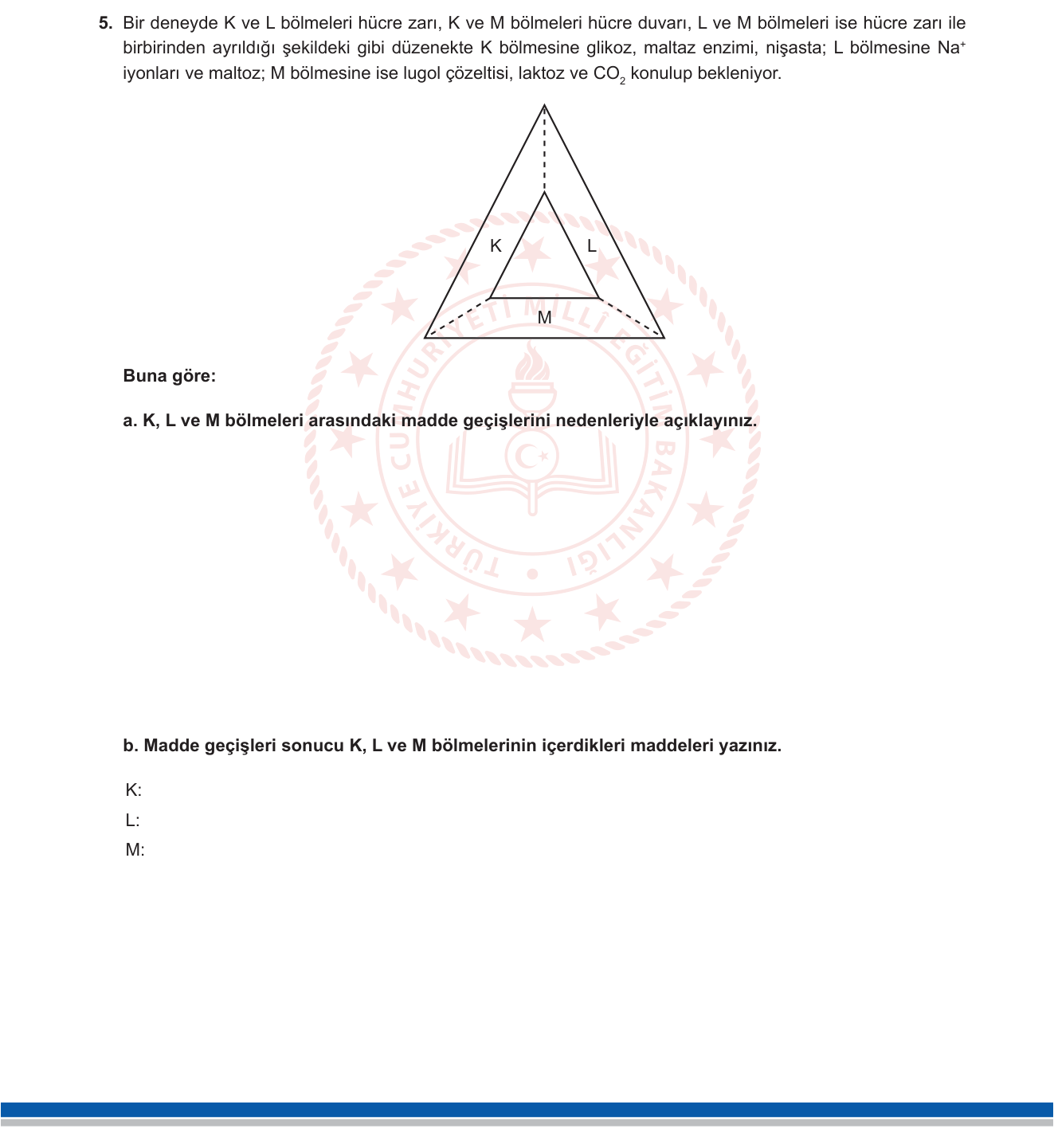 Biyoloji sorusu 43 — 