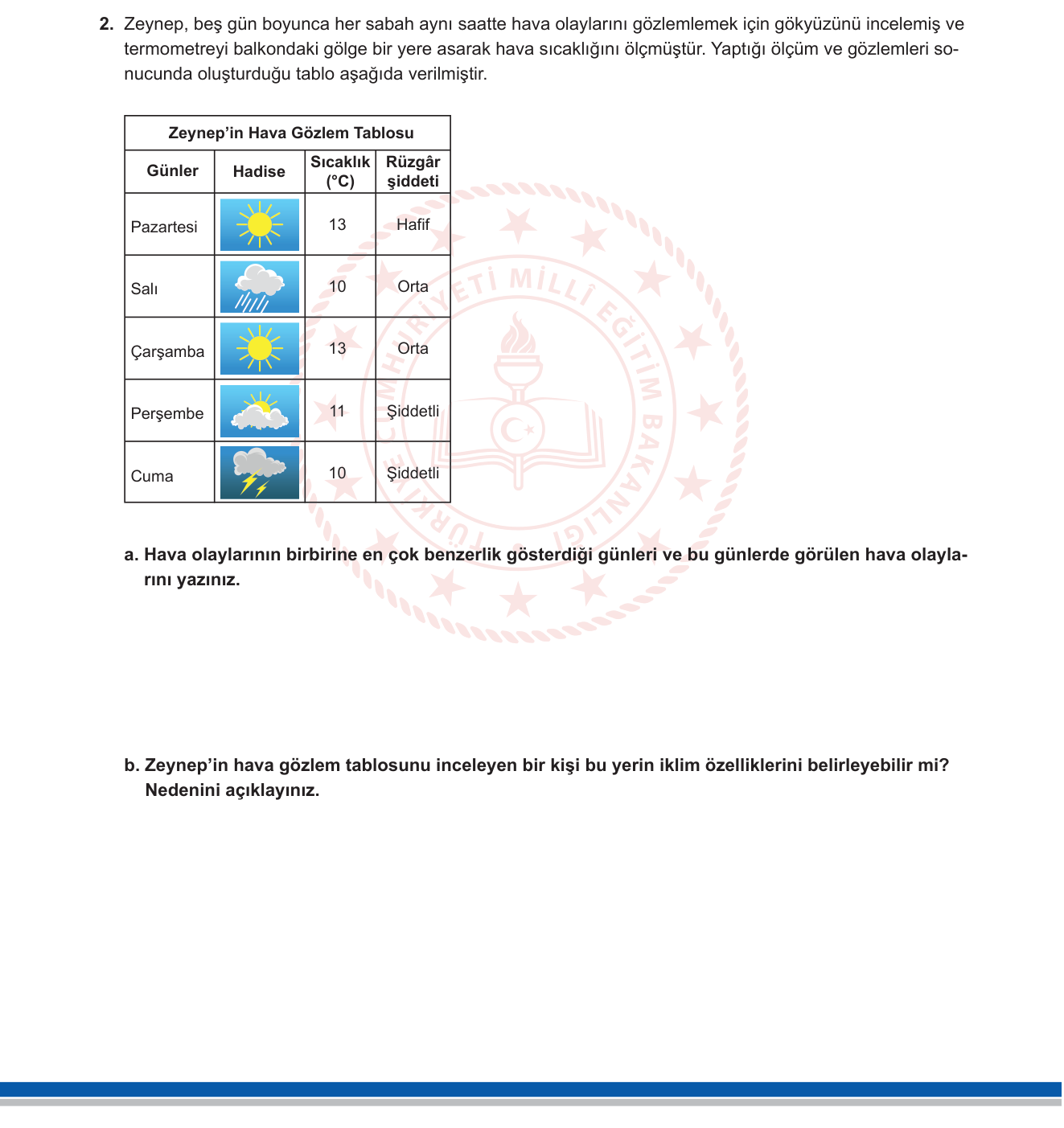 Coğrafya sorusu 11 — 