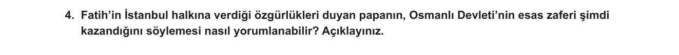 Tarih sorusu 11 — 