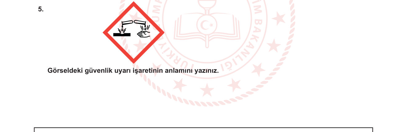 Kimya sorusu 5 — Kimya Laboratuvarı Güvenliği / GHS Tehlike Sembolleri