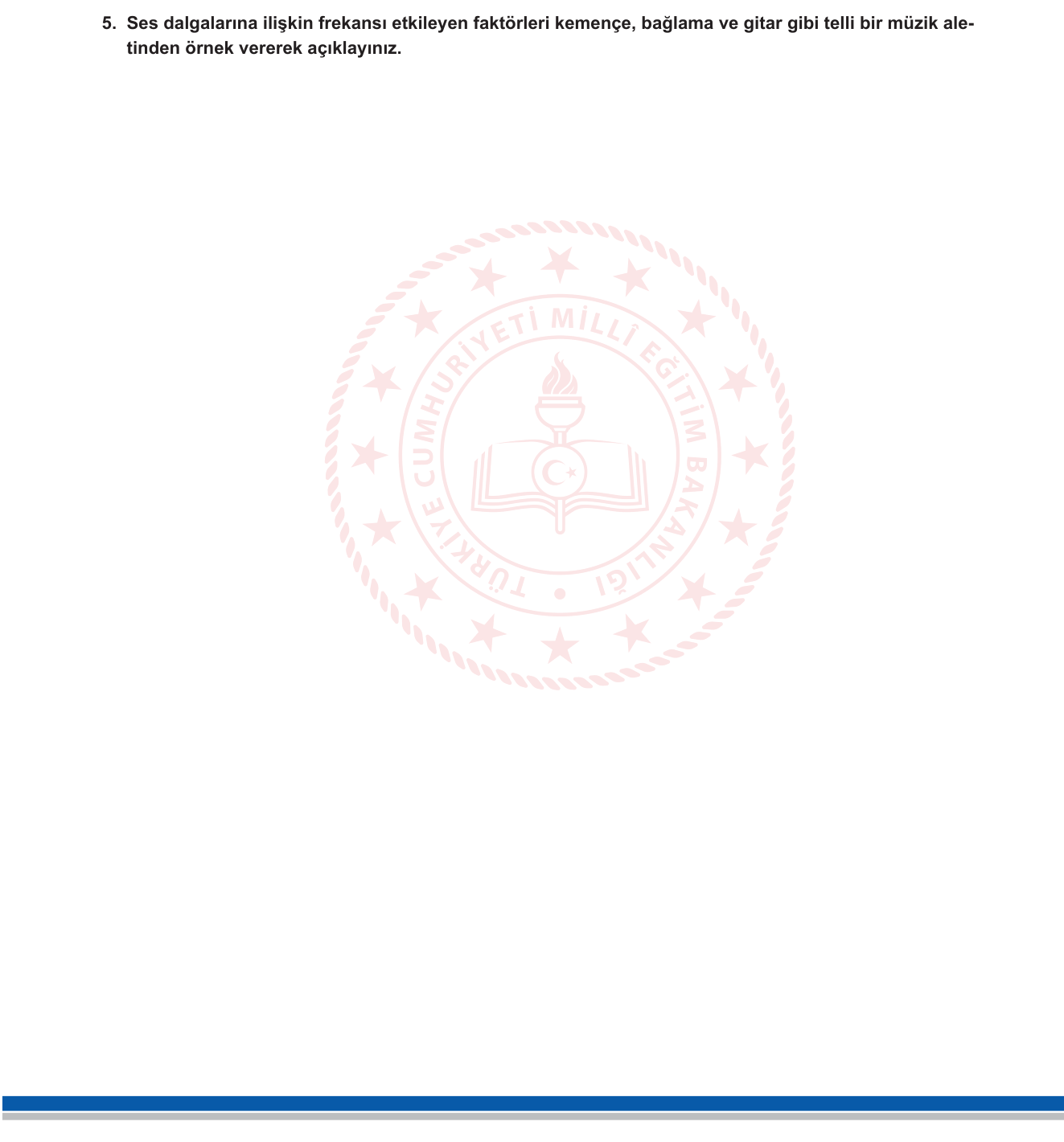 Fizik sorusu 5 — 
