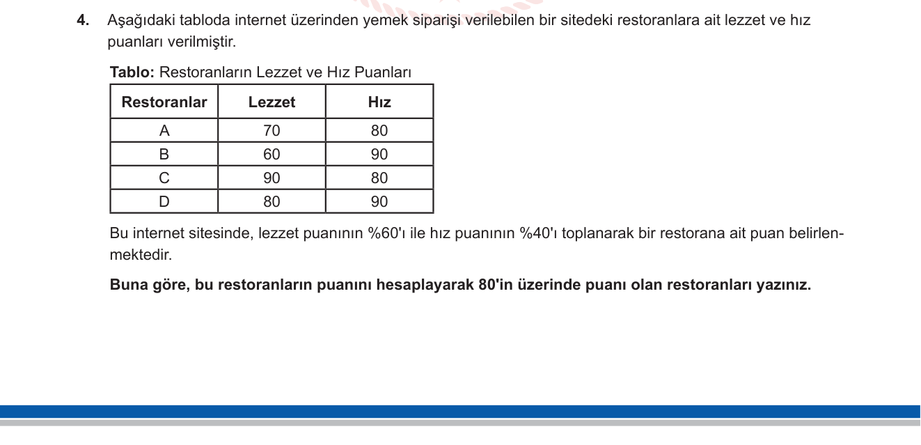 Matematik sorusu 18 — 