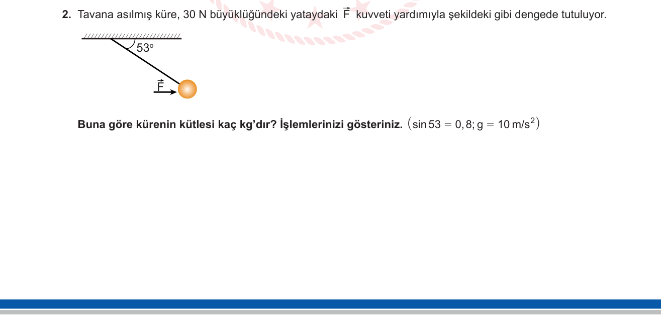 Fizik sorusu 37 — 