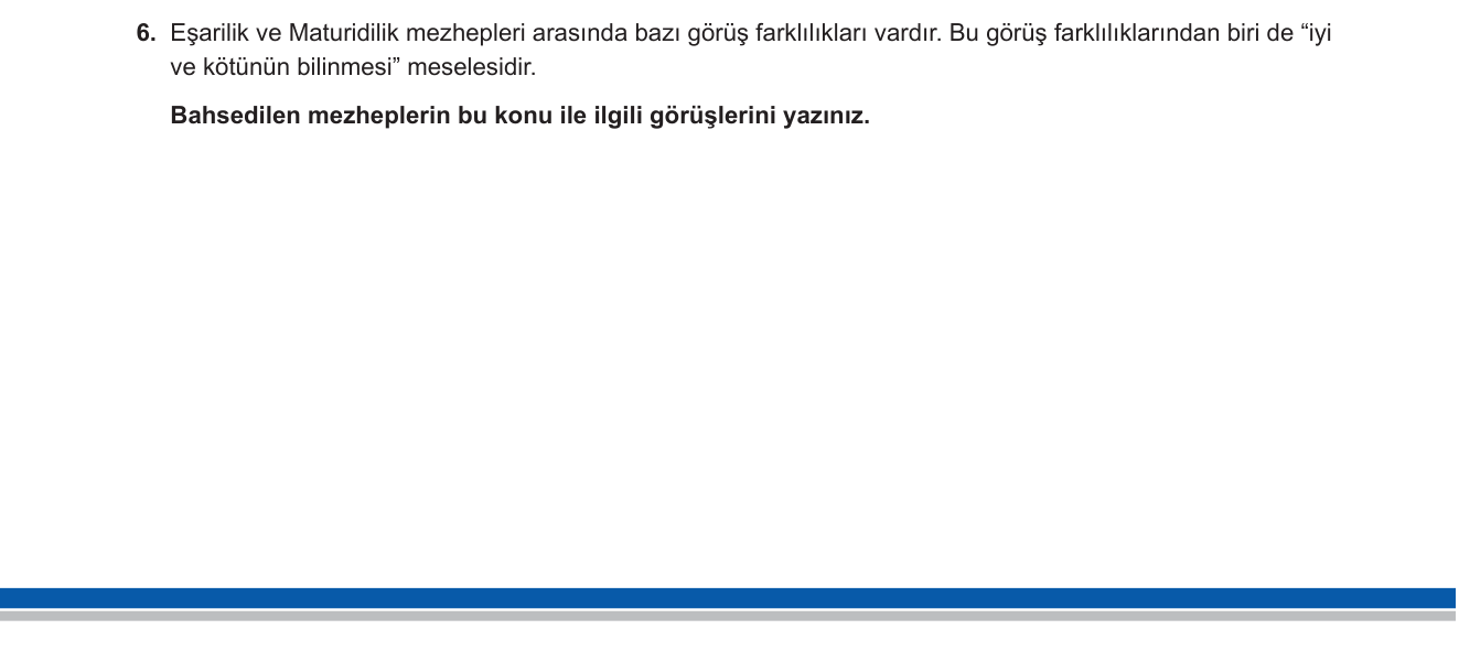 Din Kültürü ve Ahlak Bilgisi sorusu 10 — 
