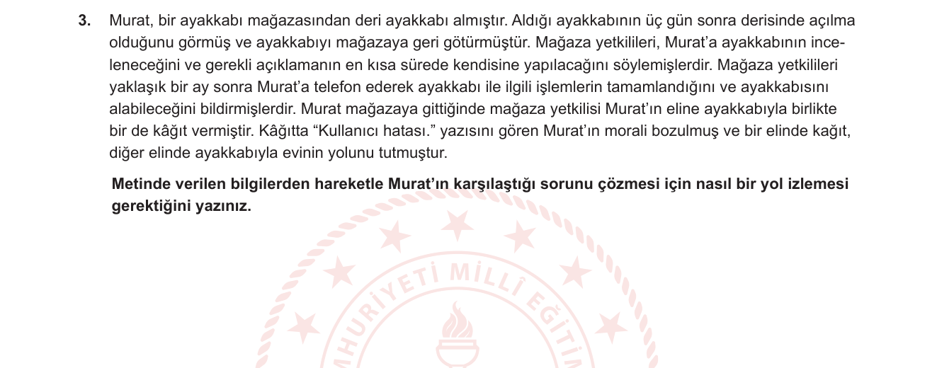 Sosyal Bilgiler sorusu 7 — 