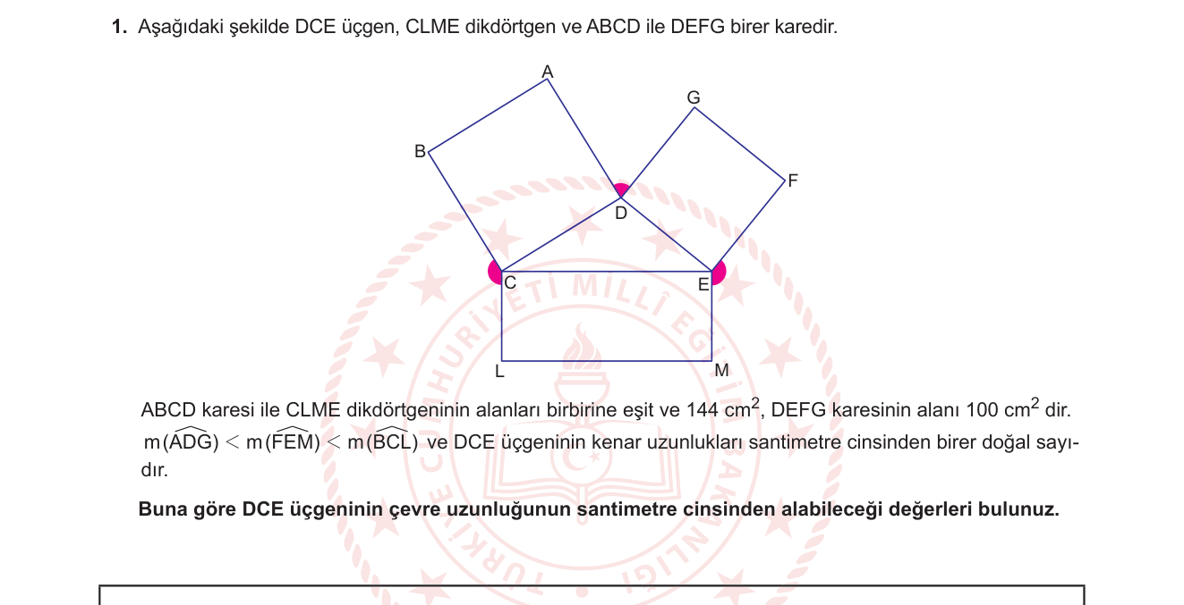 Matematik sorusu 14 — 