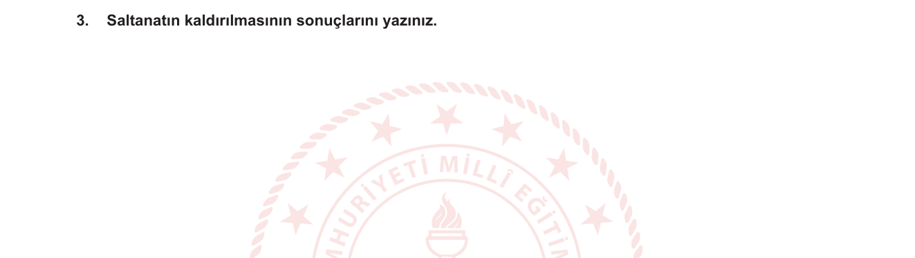 Sosyal Bilgiler sorusu 3 — 