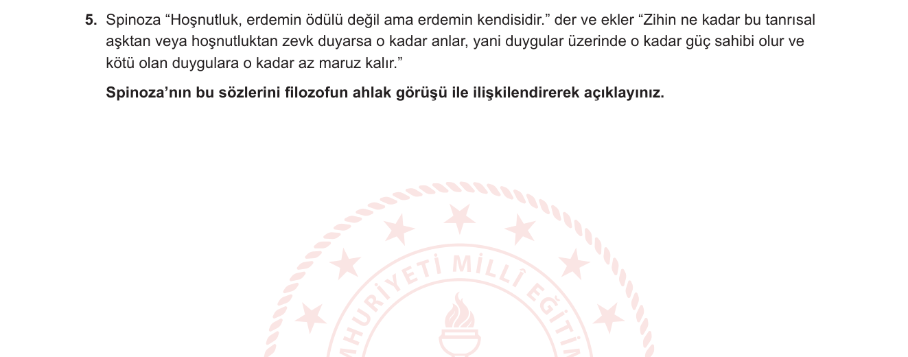 Felsefe sorusu 4 — 