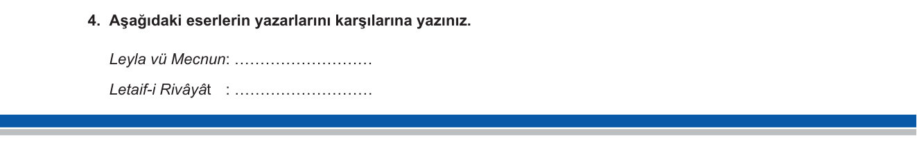 Türk Dili ve Edebiyatı sorusu 14 — Tanzimat dönemi edebiyatı; Divan edebiyatı; eser-yazar ilişkisi