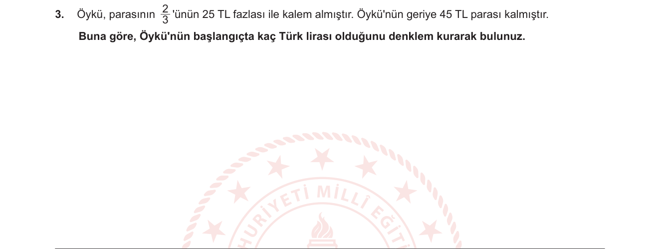 Matematik sorusu 3 — 