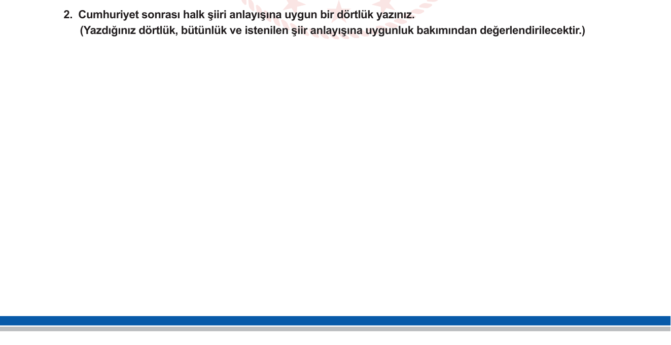 Türk Dili ve Edebiyatı sorusu 2 — 
