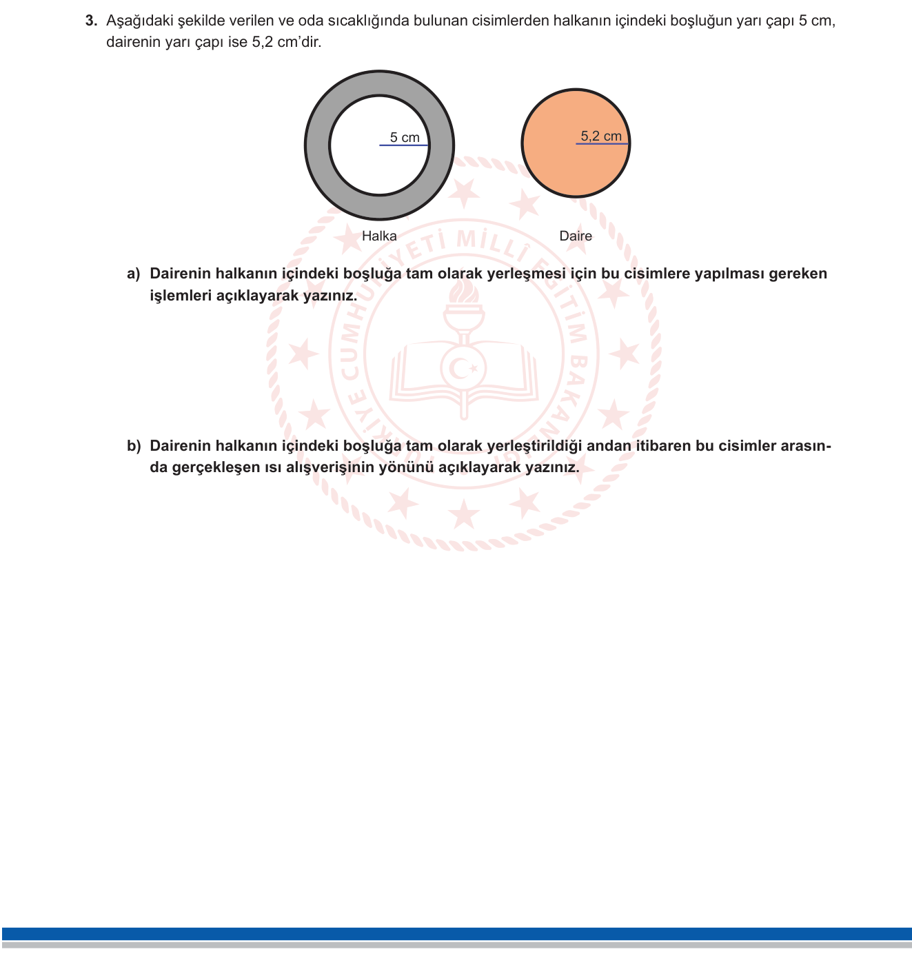 Fen Bilimleri sorusu 3 — 