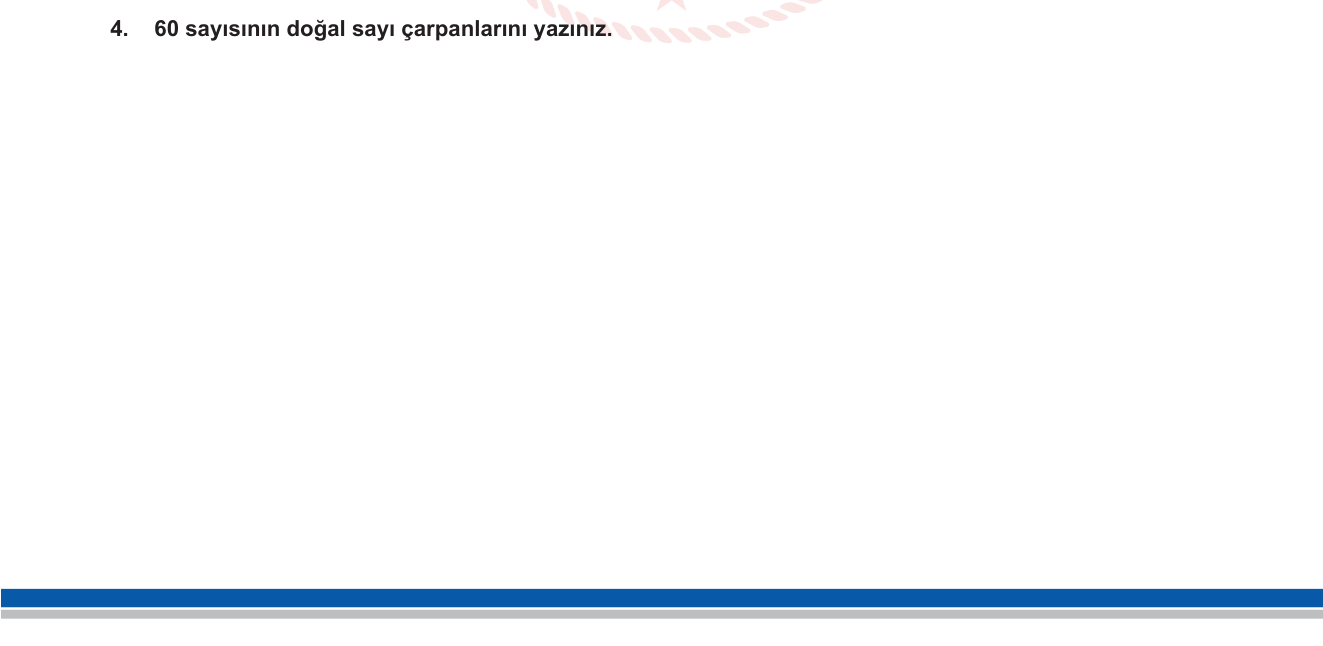 Matematik sorusu 4 — Doğal Sayılarda Bölme ve Çarpanlar