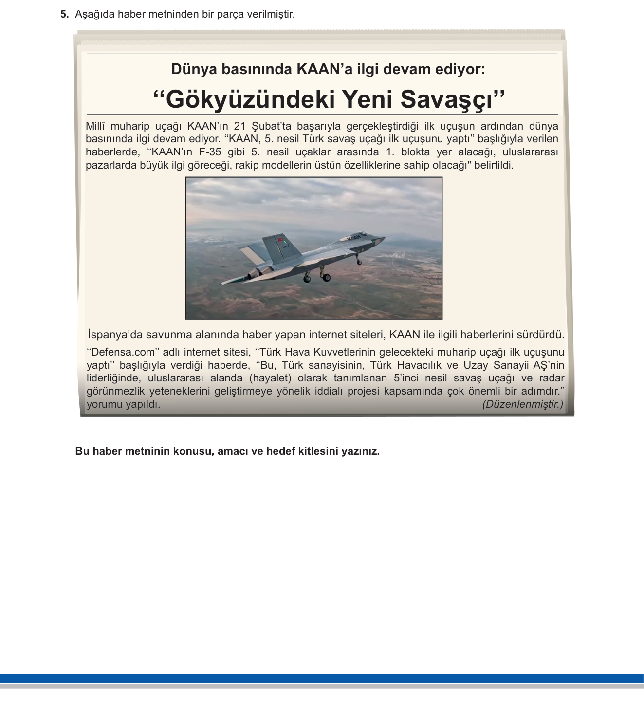 Türk Dili ve Edebiyatı sorusu 20 — 