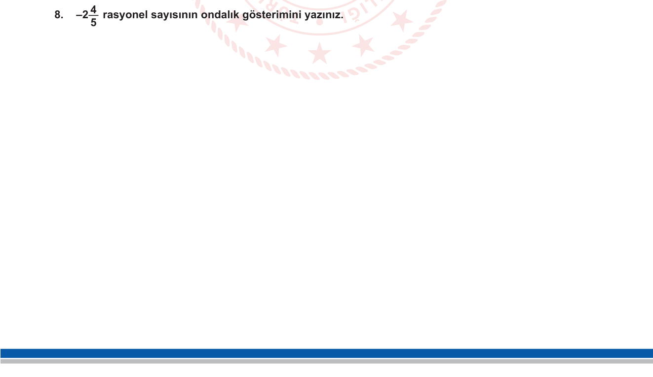 Matematik sorusu 18 — Rasyonel sayılar – karışık sayıdan ondalık gösterimine dönüşüm