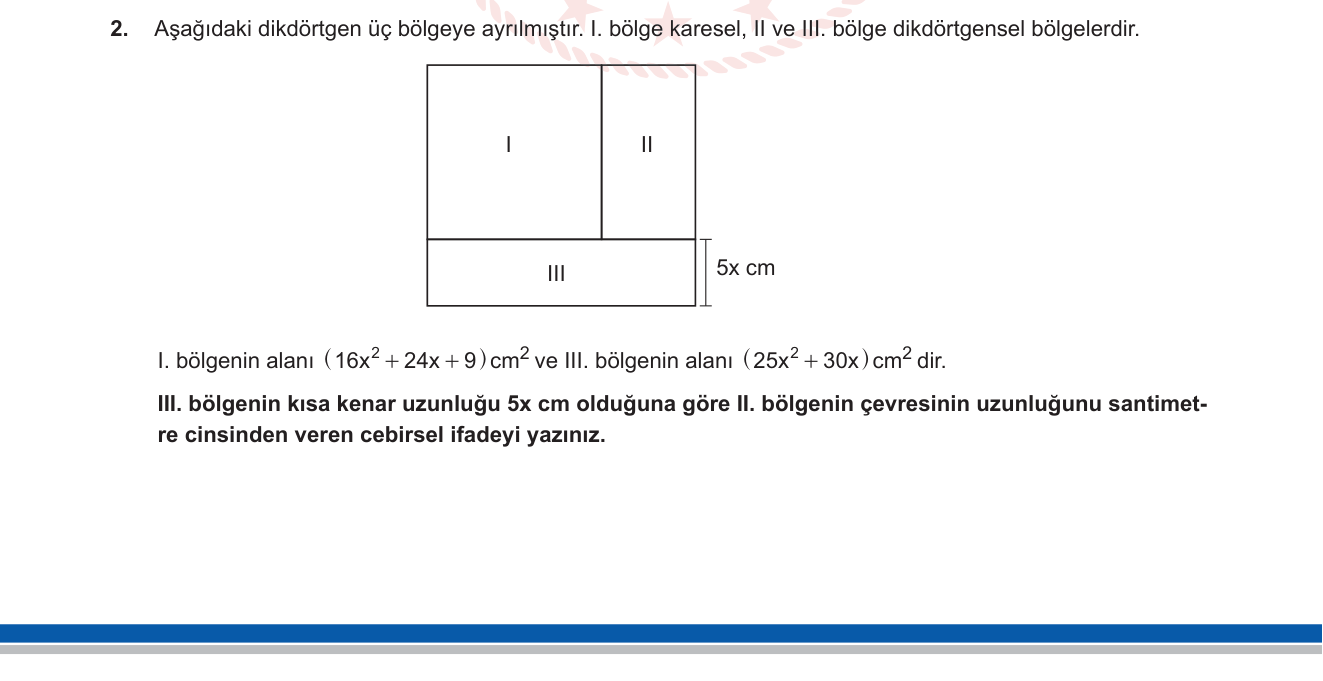 Matematik sorusu 21 — 