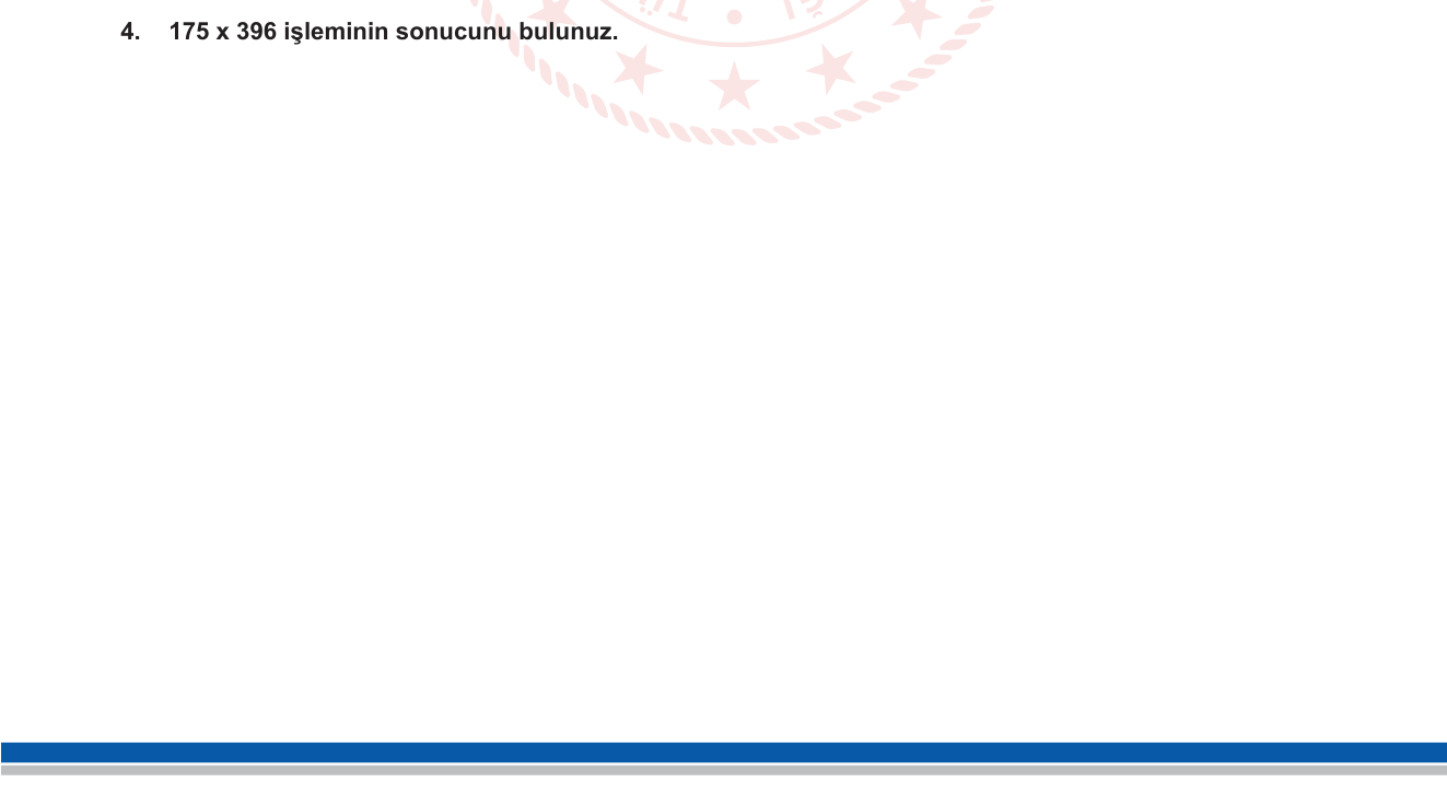 Matematik sorusu 4 — Doğal sayılarda çarpma işlemi (5. sınıf)