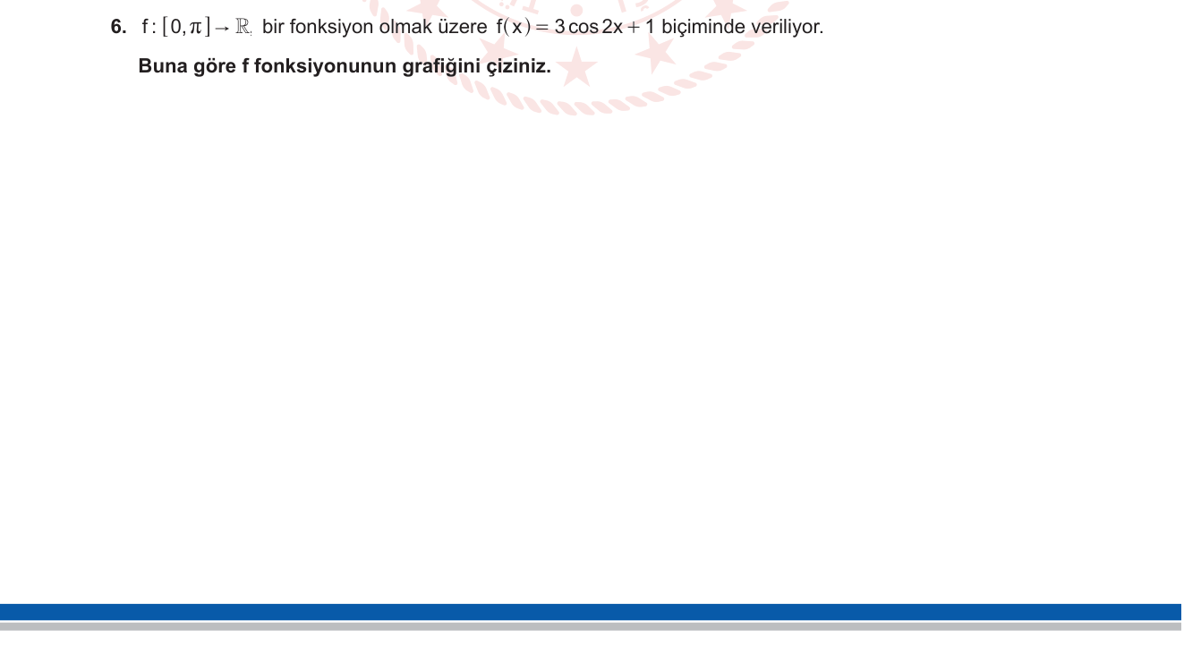 Matematik sorusu 11 — Trigonometri — Trigonometrik Fonksiyonların Grafikleri (11. Sınıf)