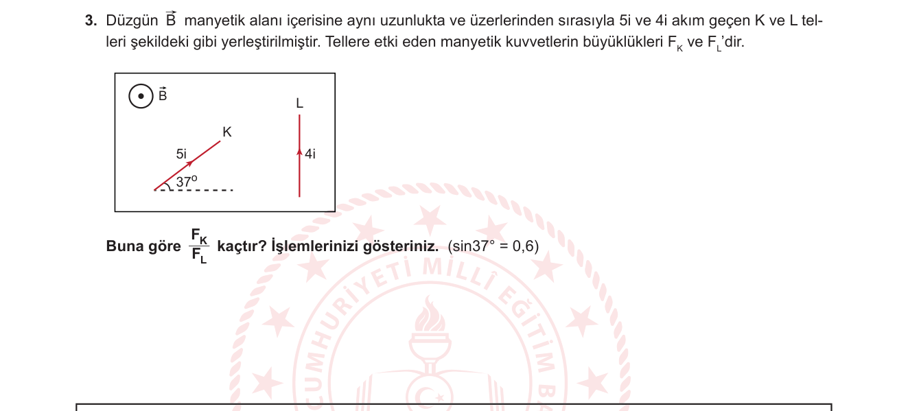 Fizik sorusu 8 — 