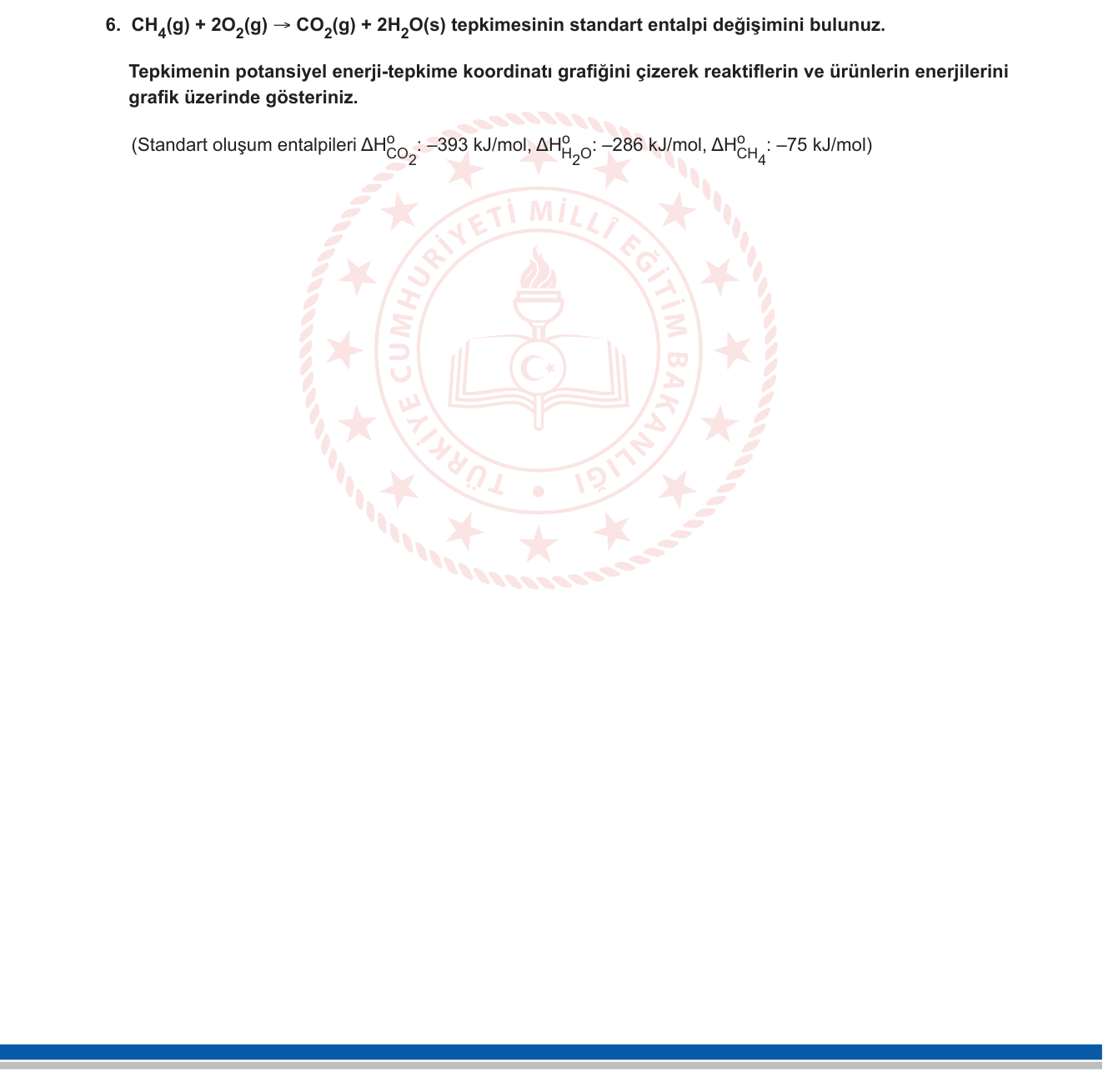 Kimya sorusu 6 — 