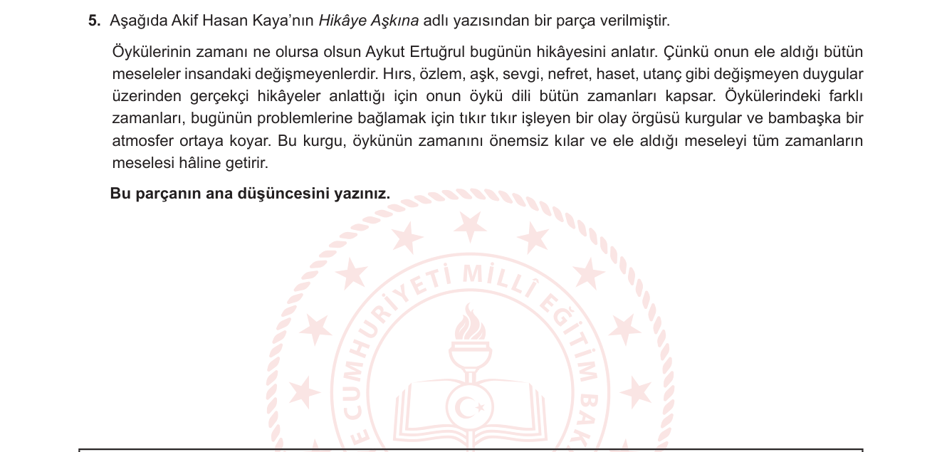 Türk Dili ve Edebiyatı sorusu 23 — 