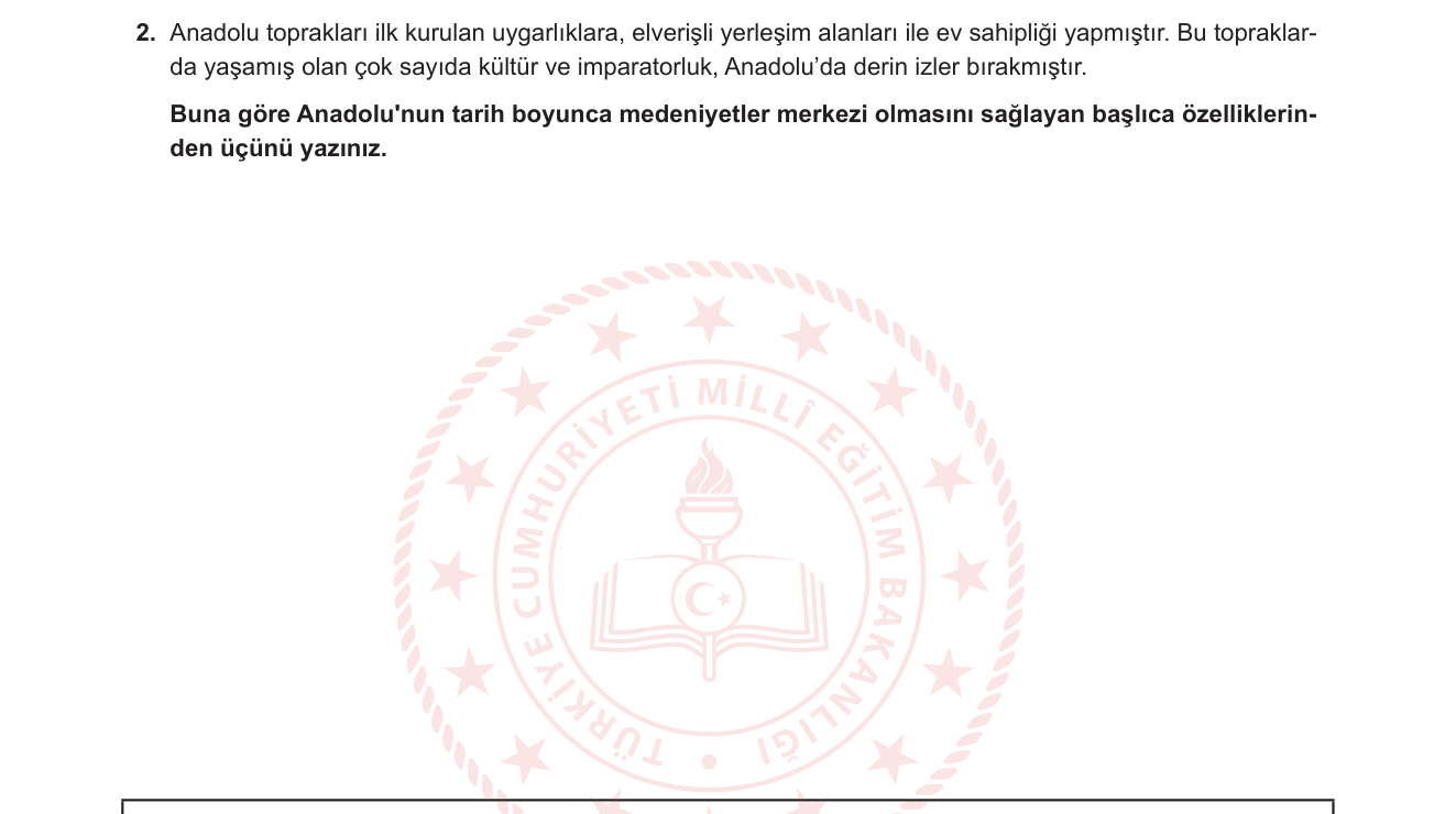 Coğrafya sorusu 7 — 